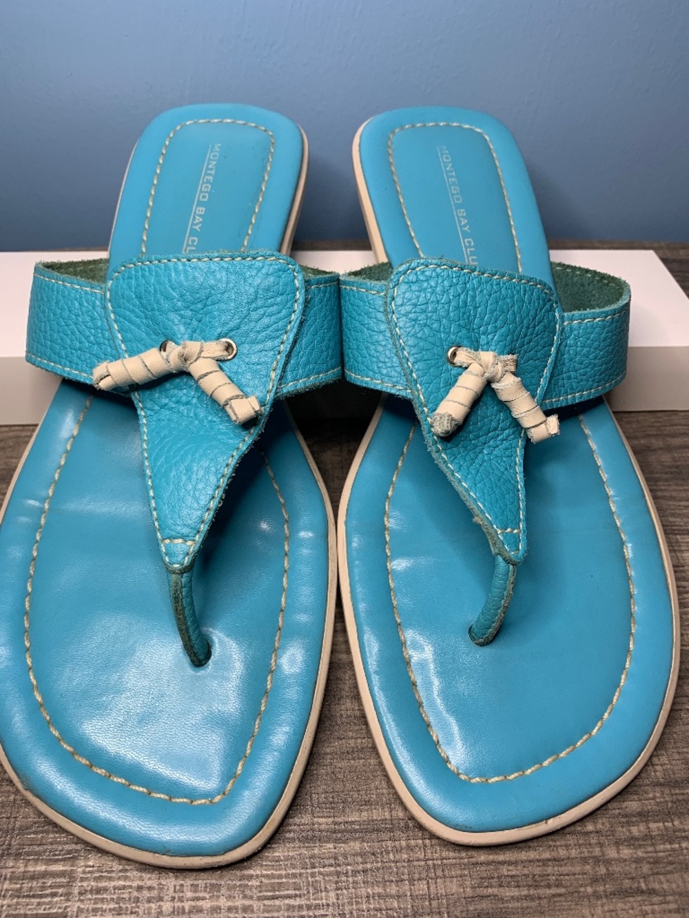 Montgomery Bay Turquoise Thong Sandal